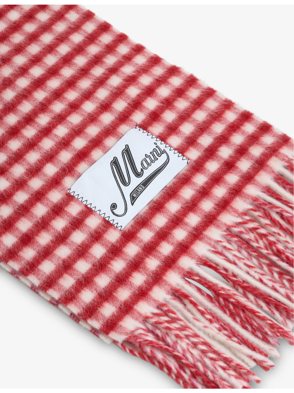 Double-Check Wool and Mohair-Blend Scarf - 3