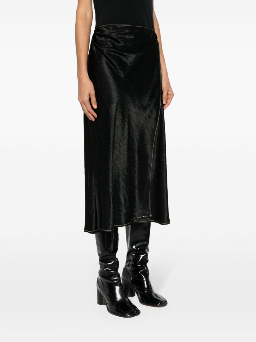 wrap midi skirt - 3