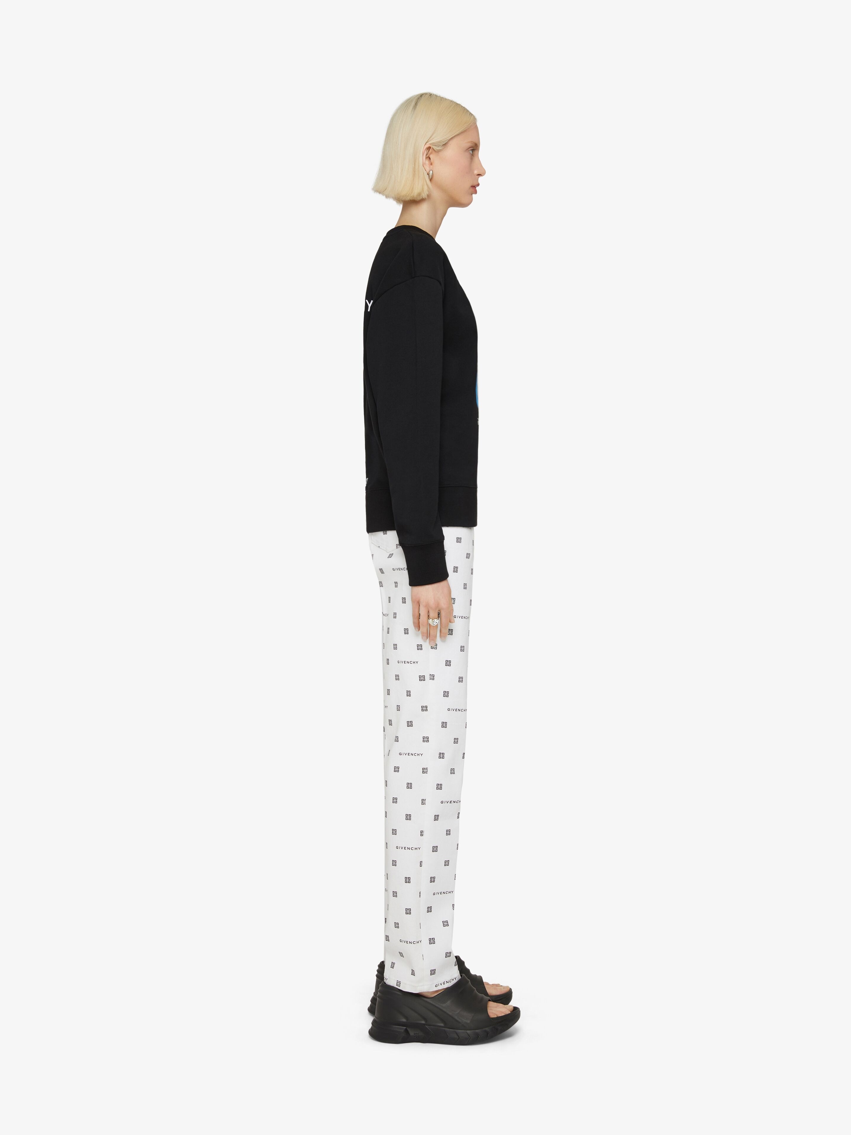 SLIM FIT JEANS IN GIVENCHY 4G JACQUARD - 3