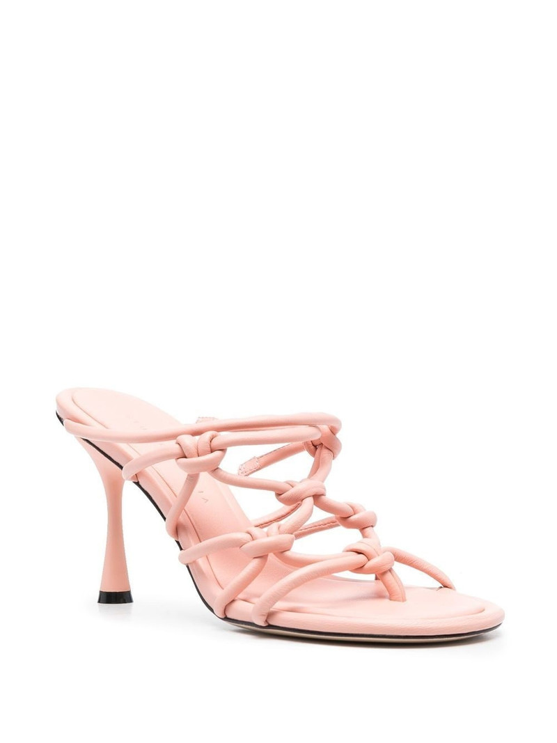 Studio Amelia strappy 95mm leather mules outlook