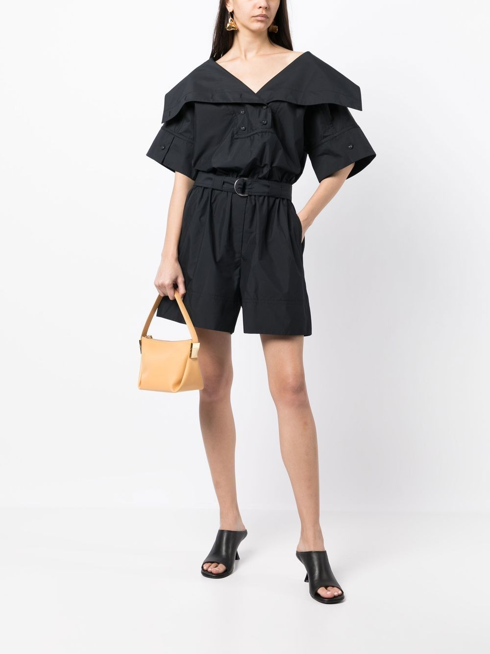 wide-collar playsuit - 2