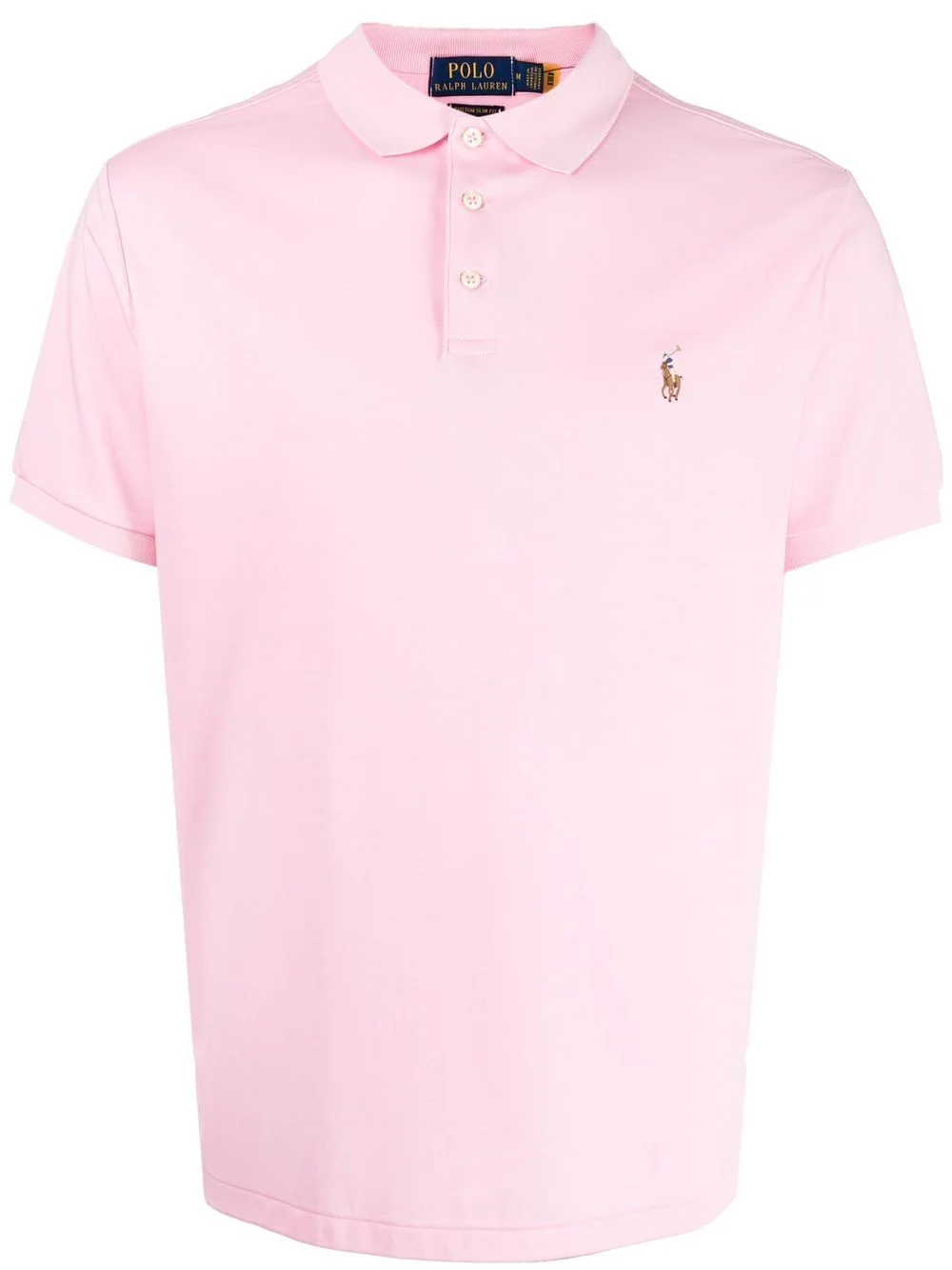 embroidered-logo polo shirt - 1