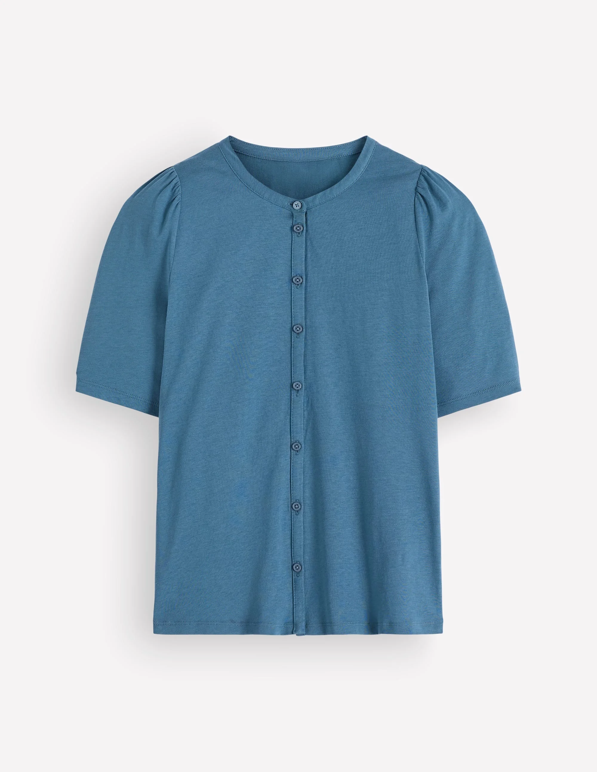 Supersoft Short Puff Shirt-Storm Blue - 1