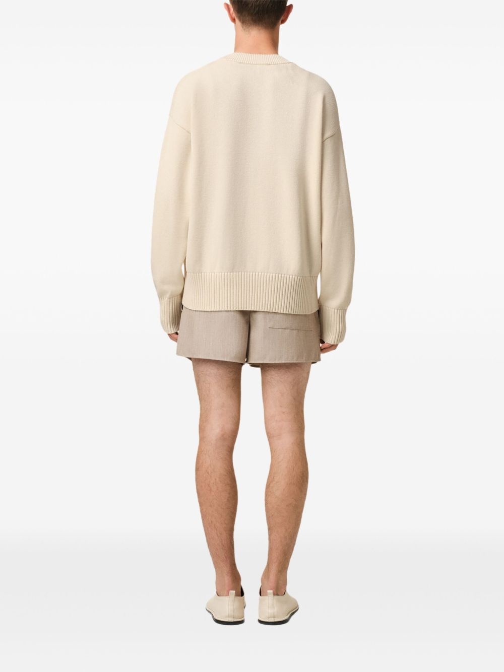 logo-embroidered cardigan - 4