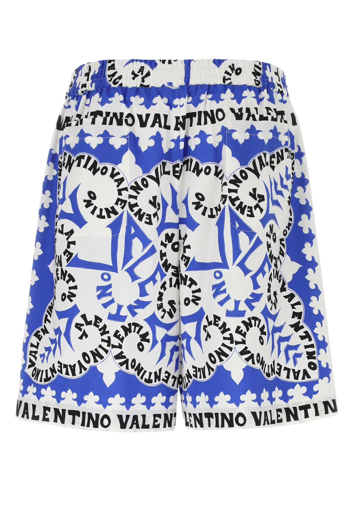 Valentino Garavani Men Printed Poplin Bermuda Shorts - 2