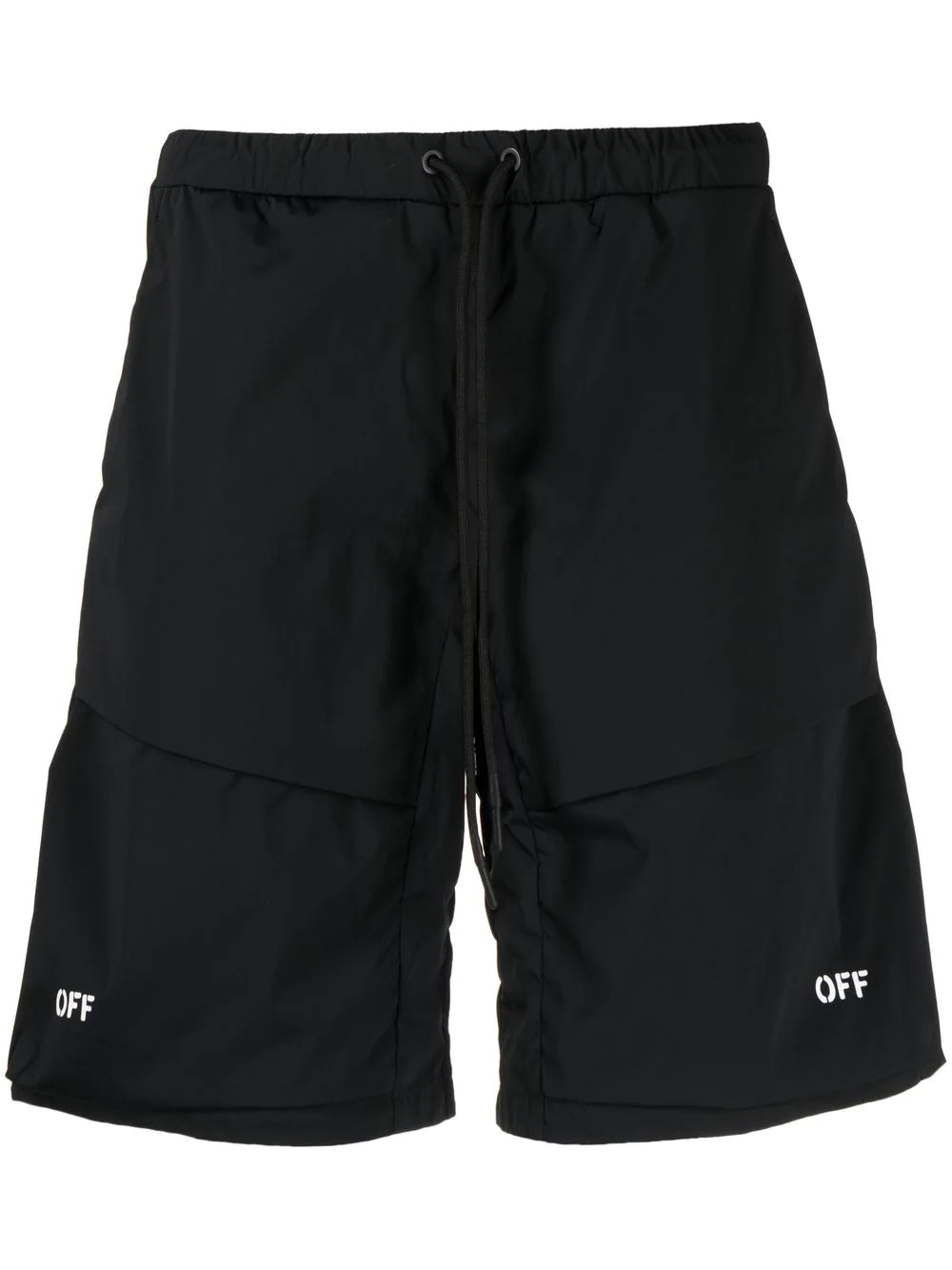 logo-print cargo shorts - 1