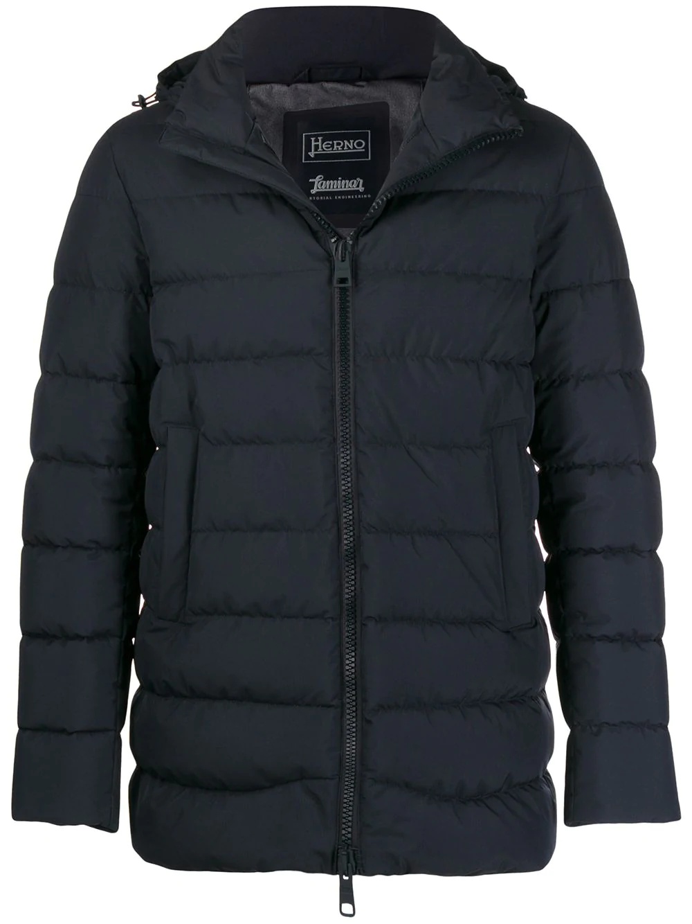 hooded puffer jacket - 1