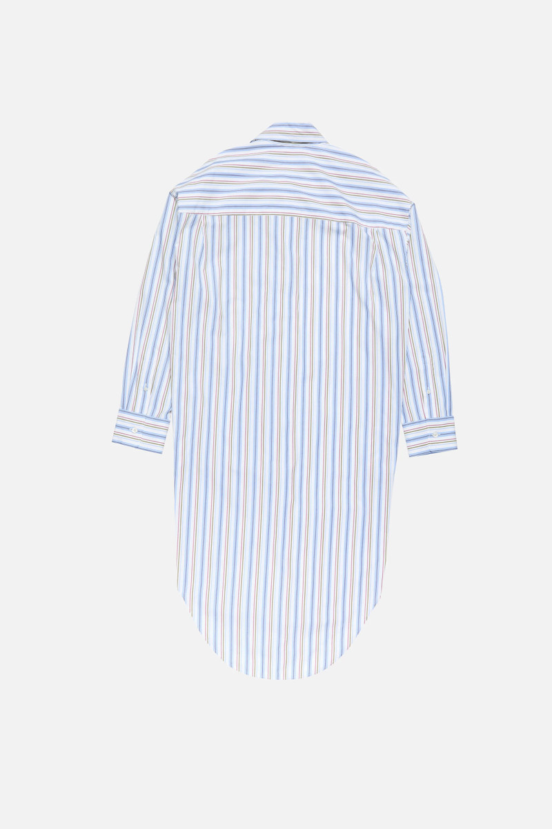 Striped shirt dress - Blue/red 7
