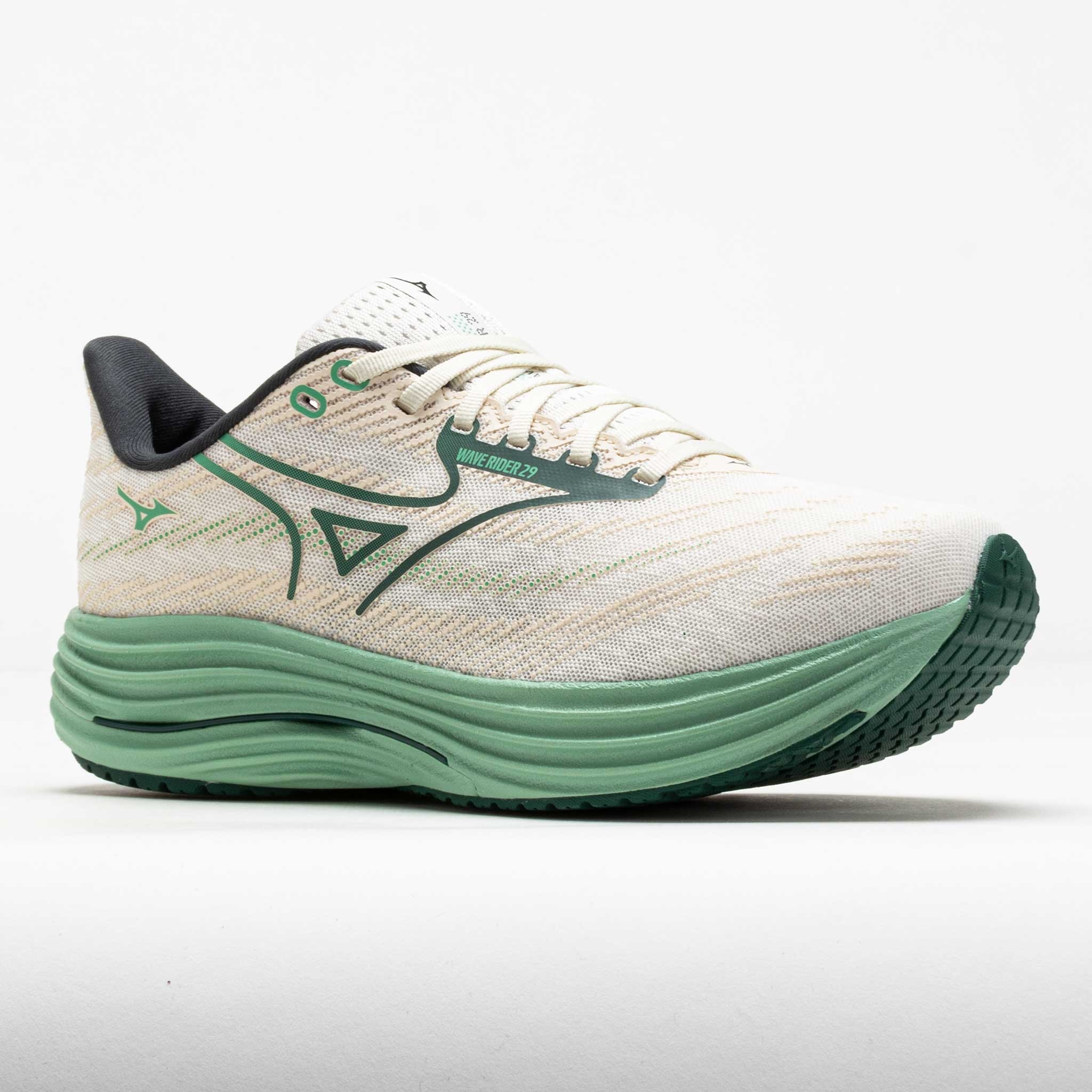 Mizuno Wave Rider 29 Men's White/Bistro Green - 5