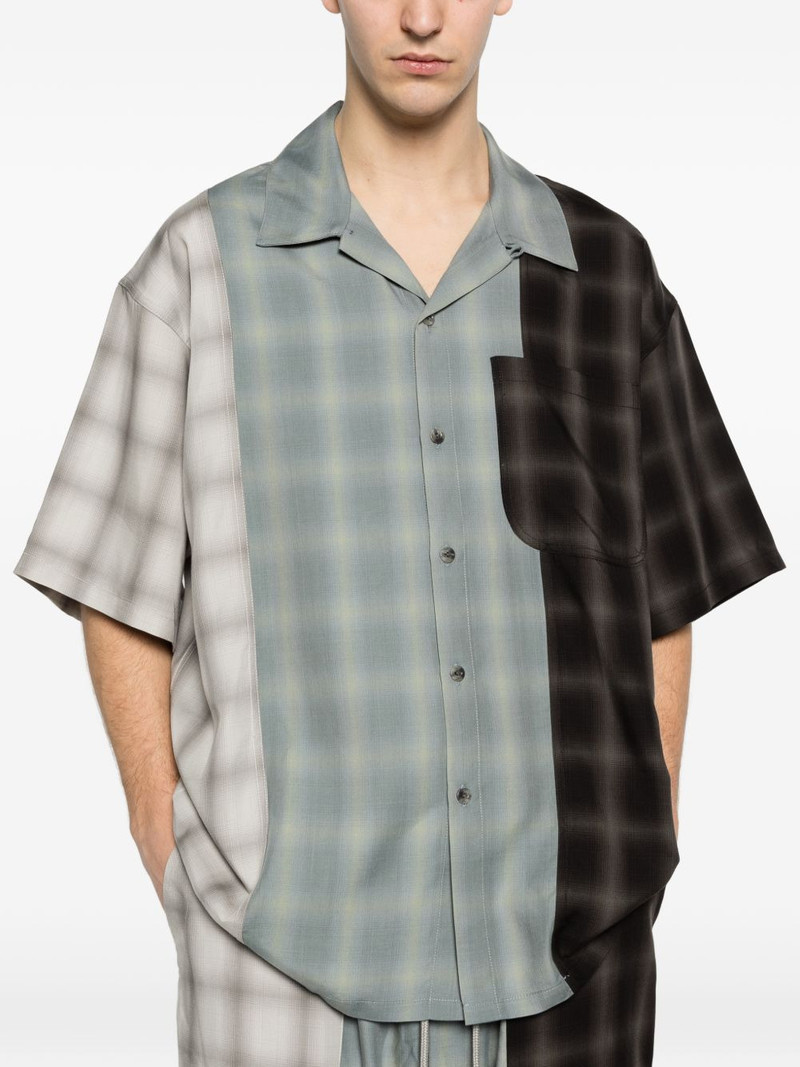 checked-pattern shirt 5