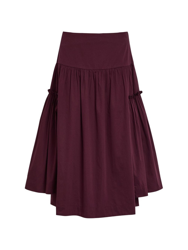 ruffled-detail midi skirt 1