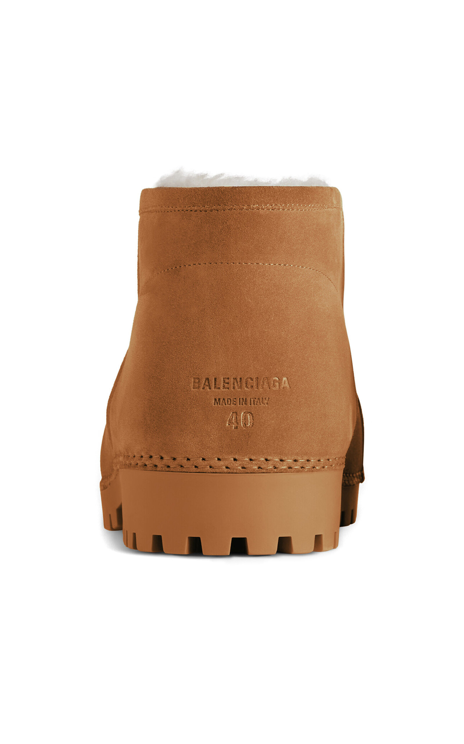 Alaska Suede & Faux-Fur Ankle Boots tan - 5