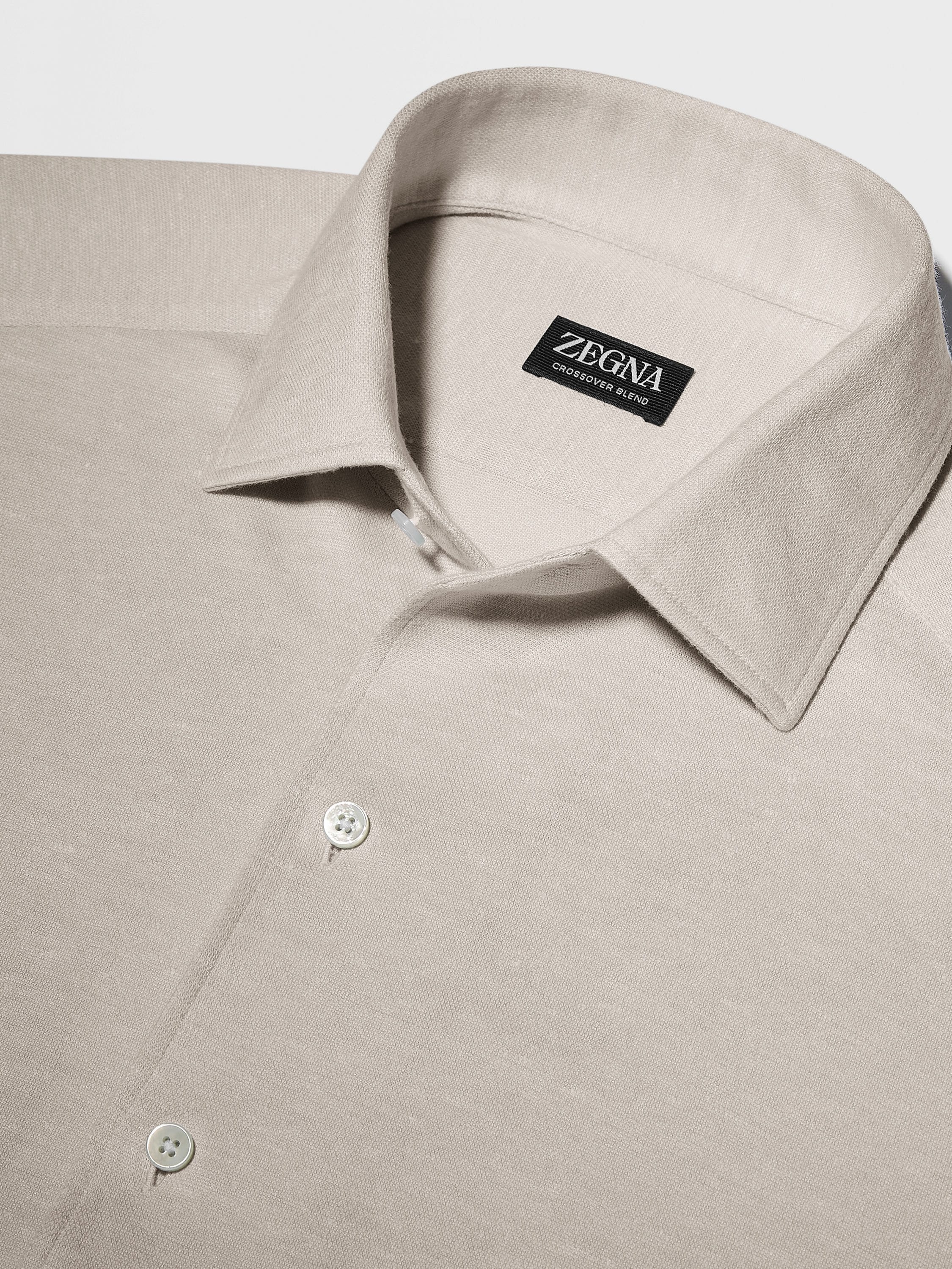 SILK AND LINEN BLEND SHIRT - 3