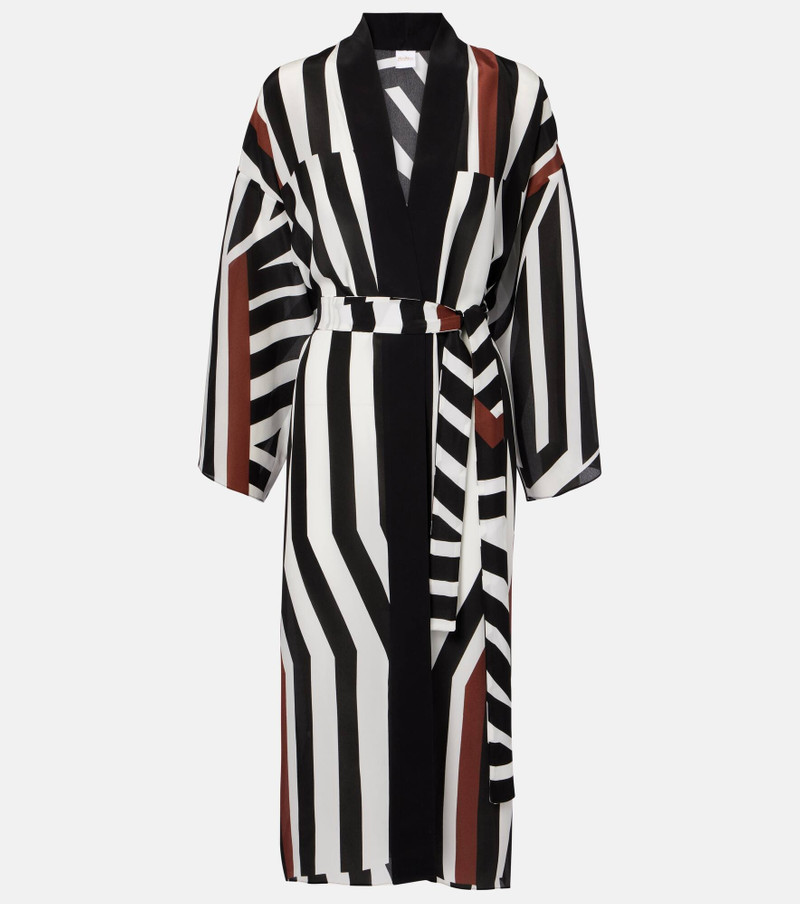 Ovatte striped beach cover-up - 1