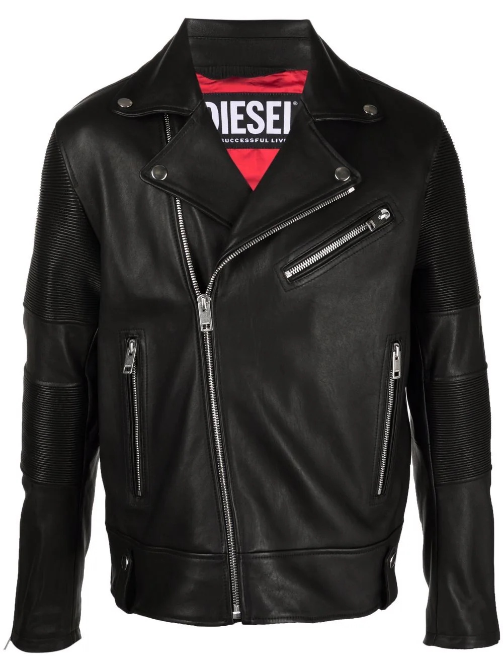 zip pocket biker jacket - 1