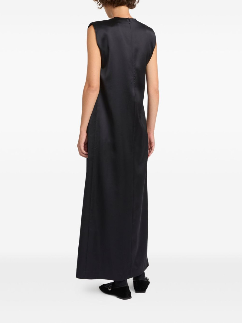 heavy wool satin maxi dress 4
