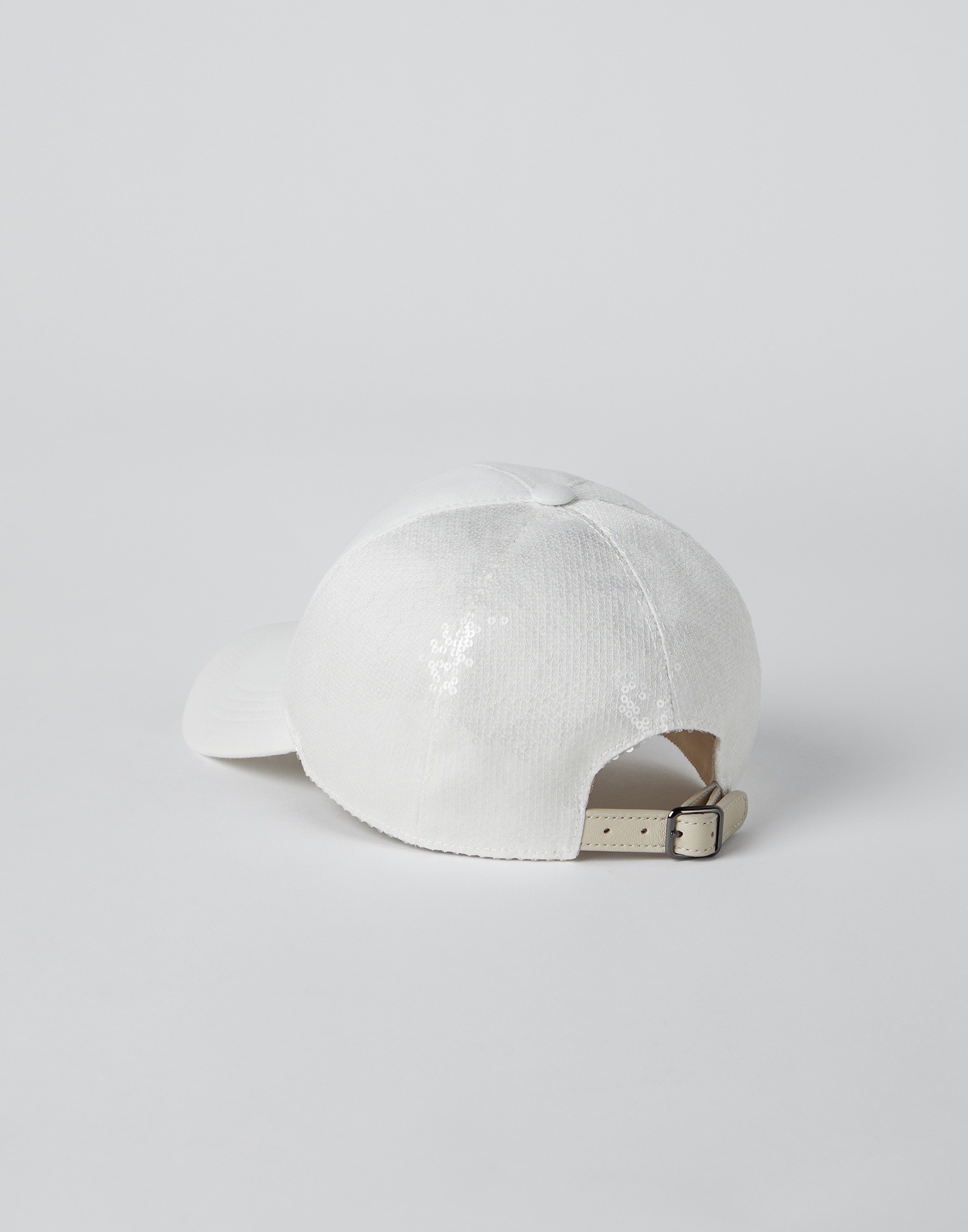 Dazzling satin and French terry baseball cap - 2