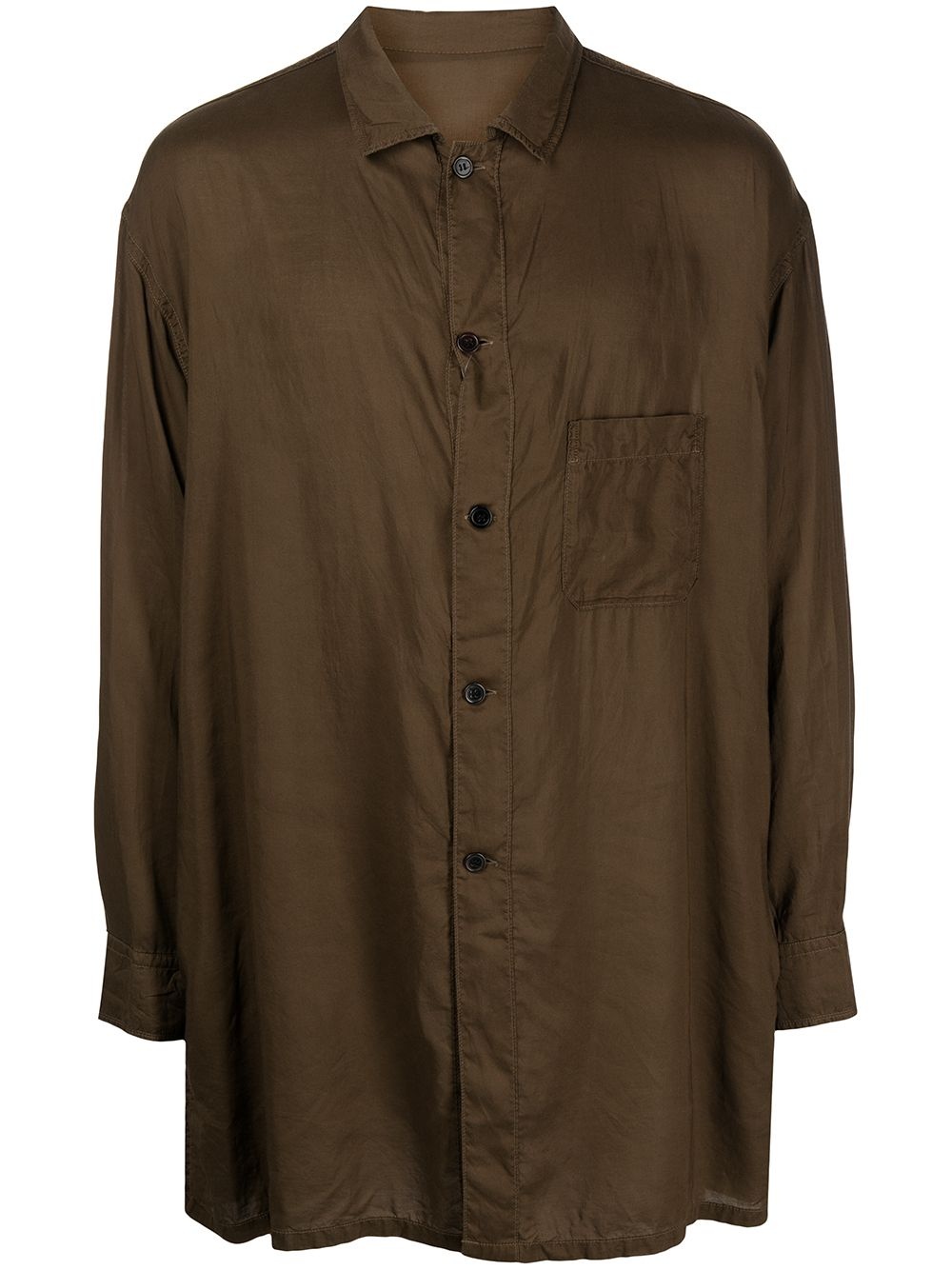 long chest-pocket shirt - 1