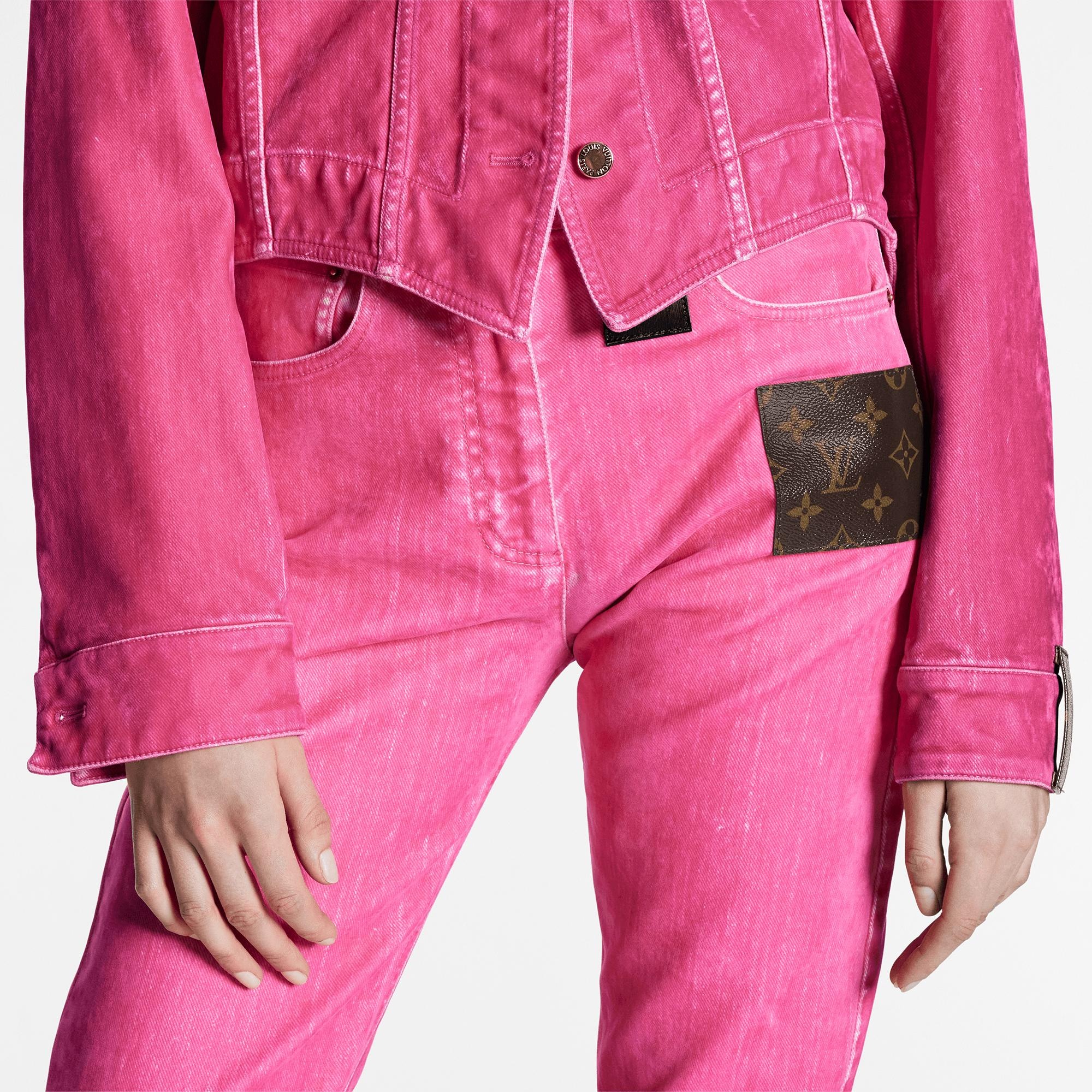 Pop Pink Straight-Cut Jeans - 4