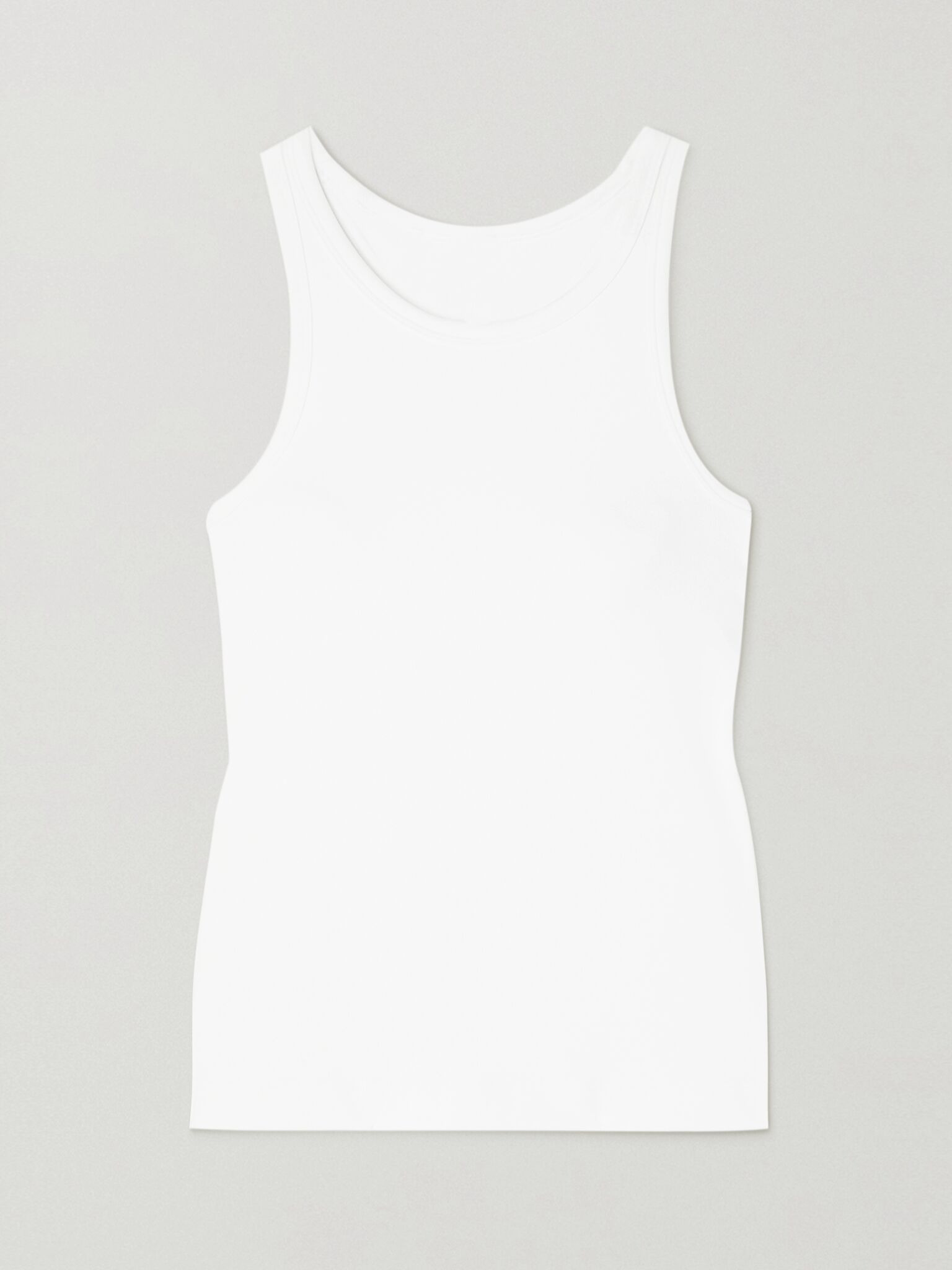 Align™ Waist-Length Racerback Nulu™ tank White - 1
