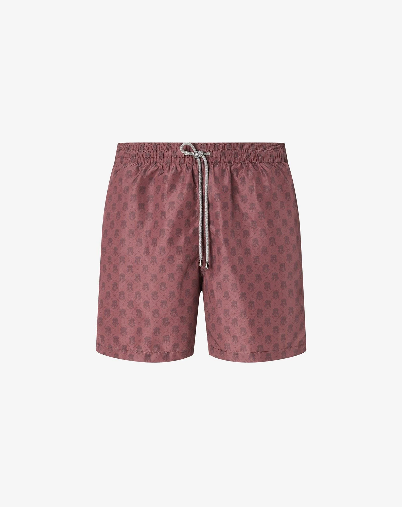 Short burgundy swimming trunks - 1