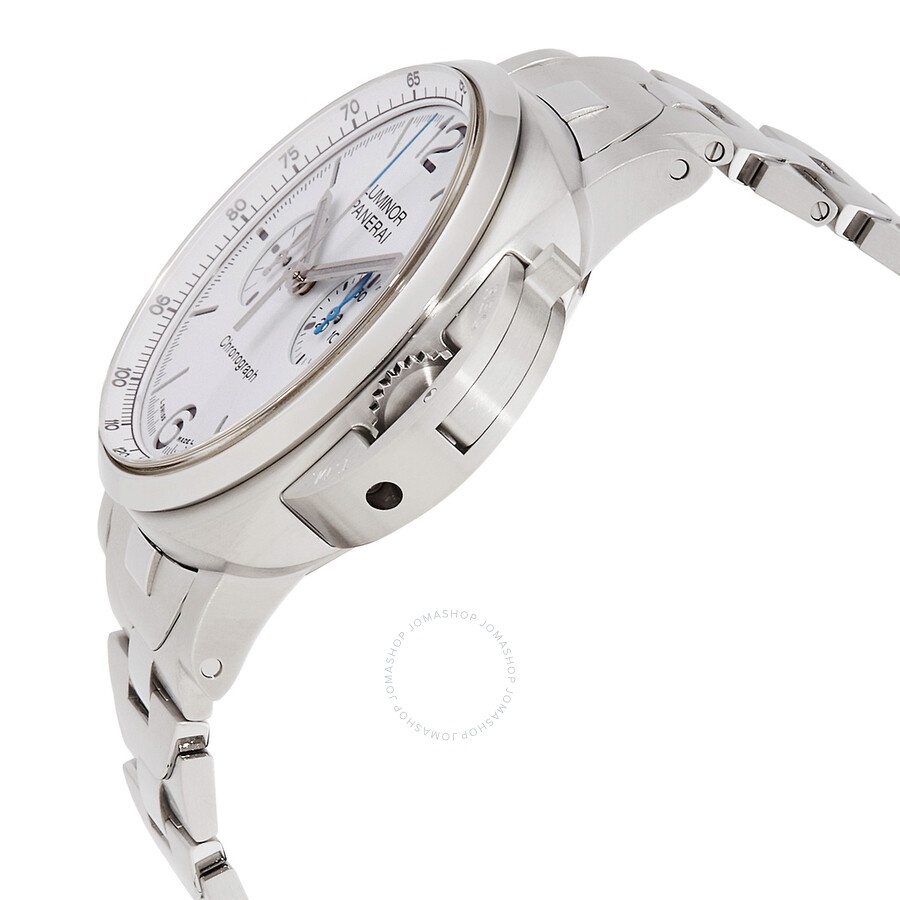 Panerai Luminor Chrono 44mm Chronograph Automatic White Dial Men's Watch PAM01548 - 2