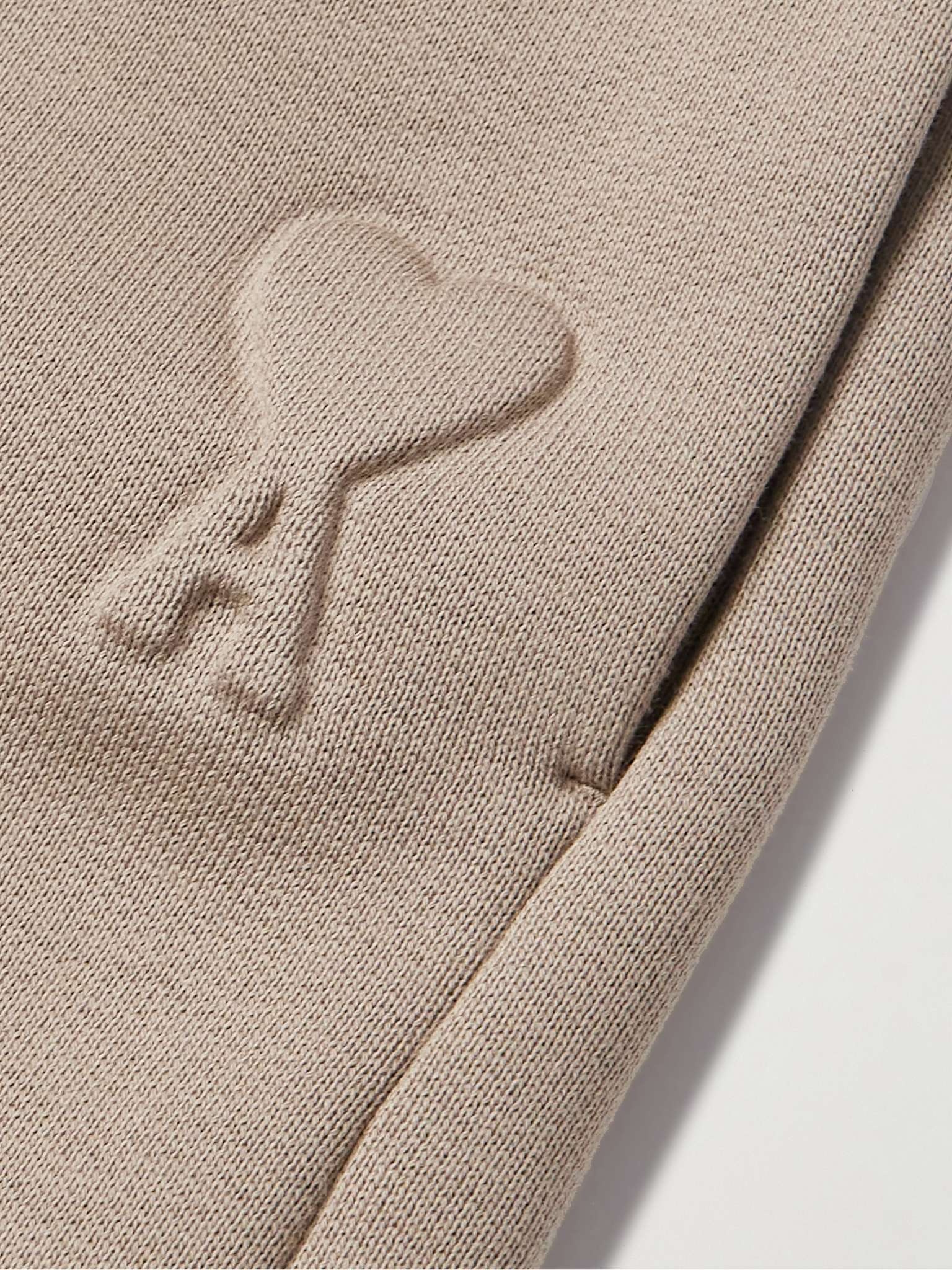 Straight-Leg Logo-Embossed Cotton-Blend Jersey Drawstring Shorts - 5