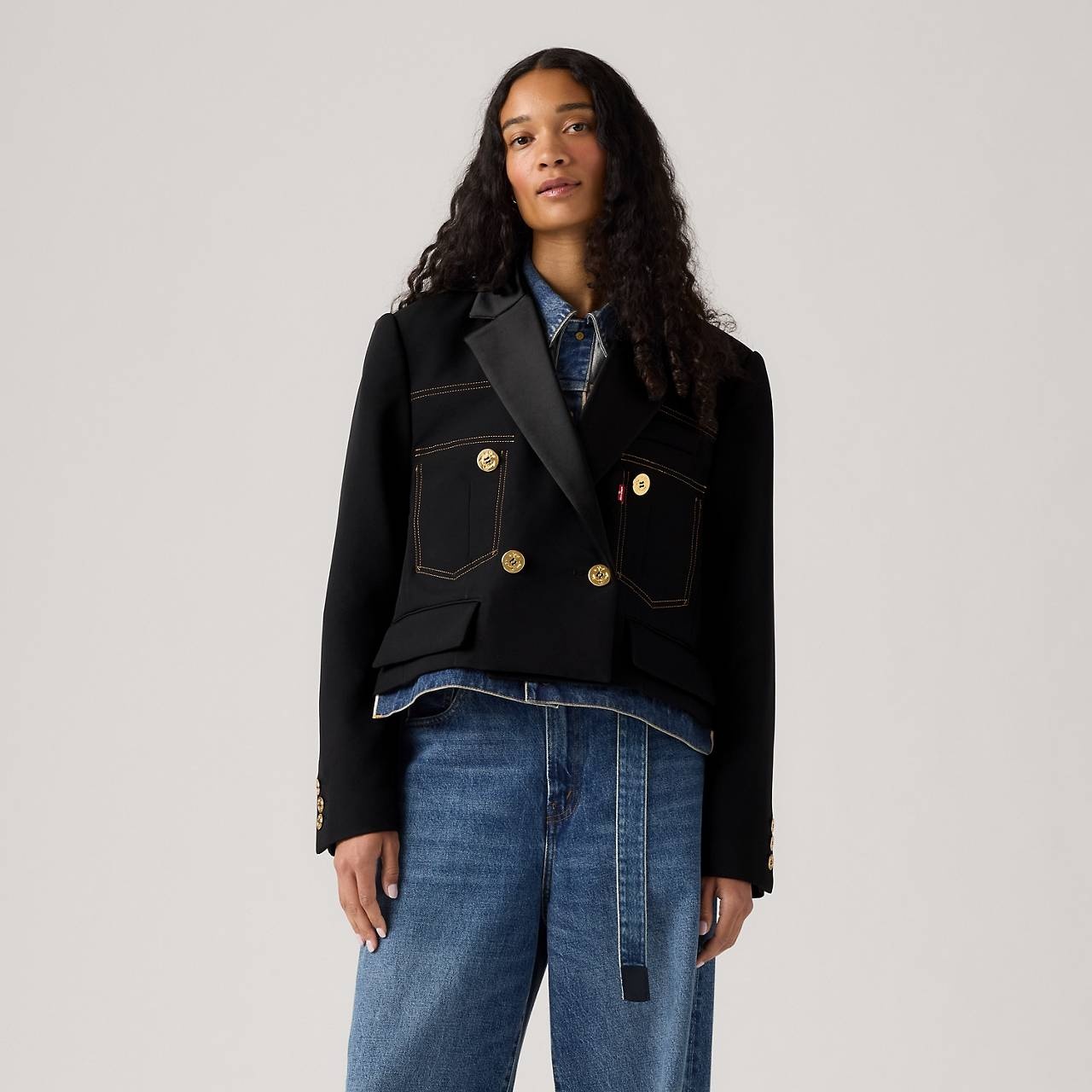 LEVI’S® X SACAI WOMEN’S DENIM X METELASSE TWILL JACKET - 2