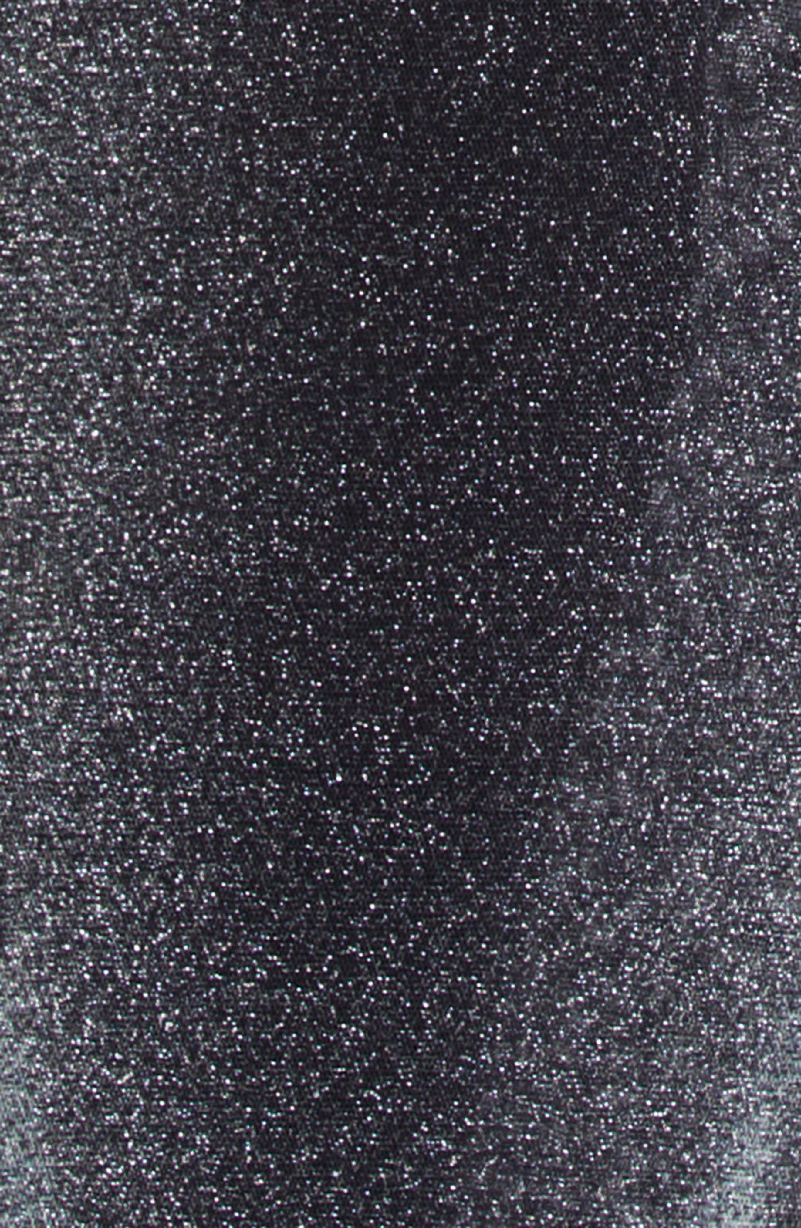 Jean Paul Gaultier Body Dust Print Mesh Dress in Black/Silver at Nordstrom - 6