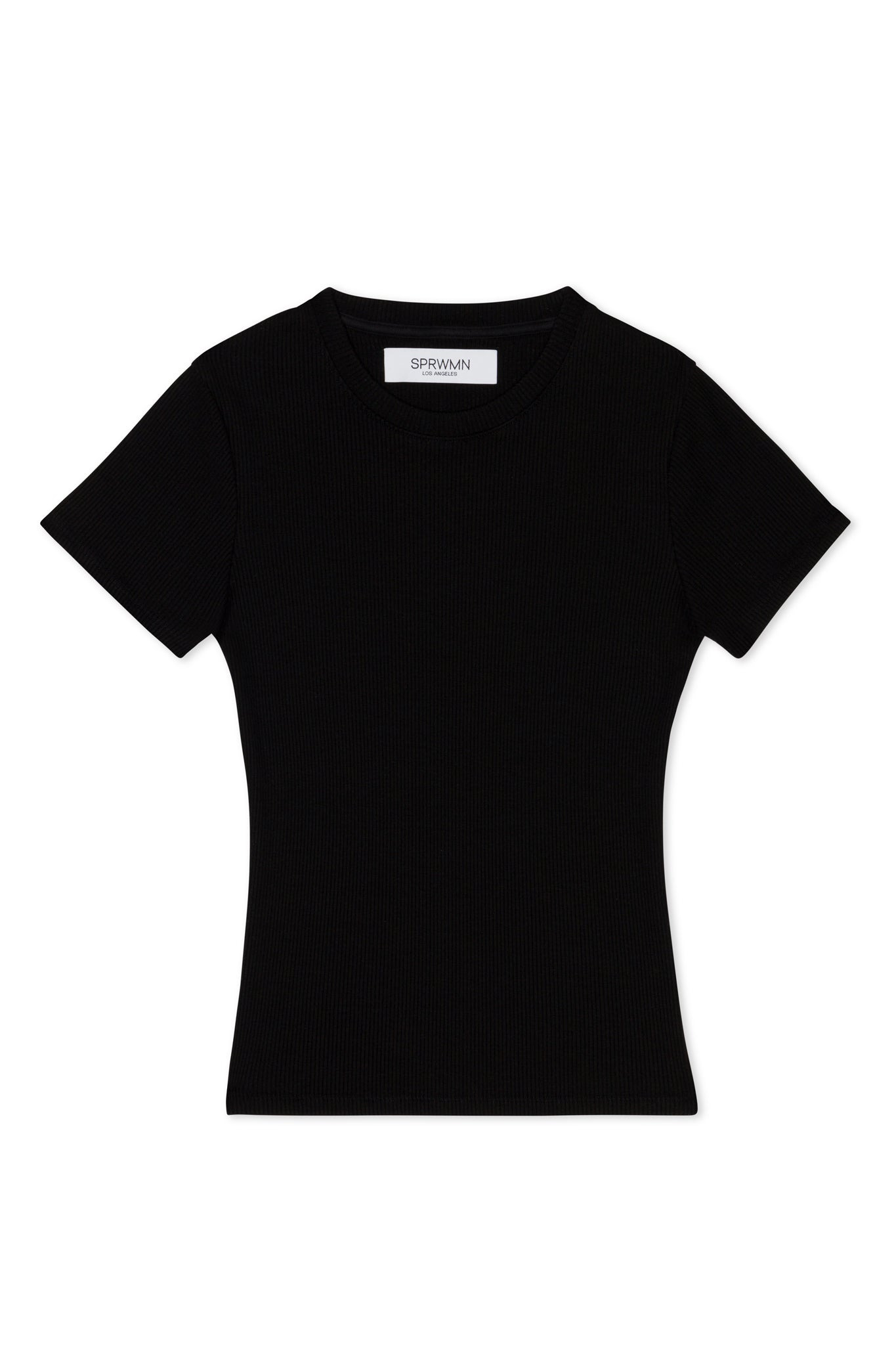 BLACK RIB BABY TEE - 5