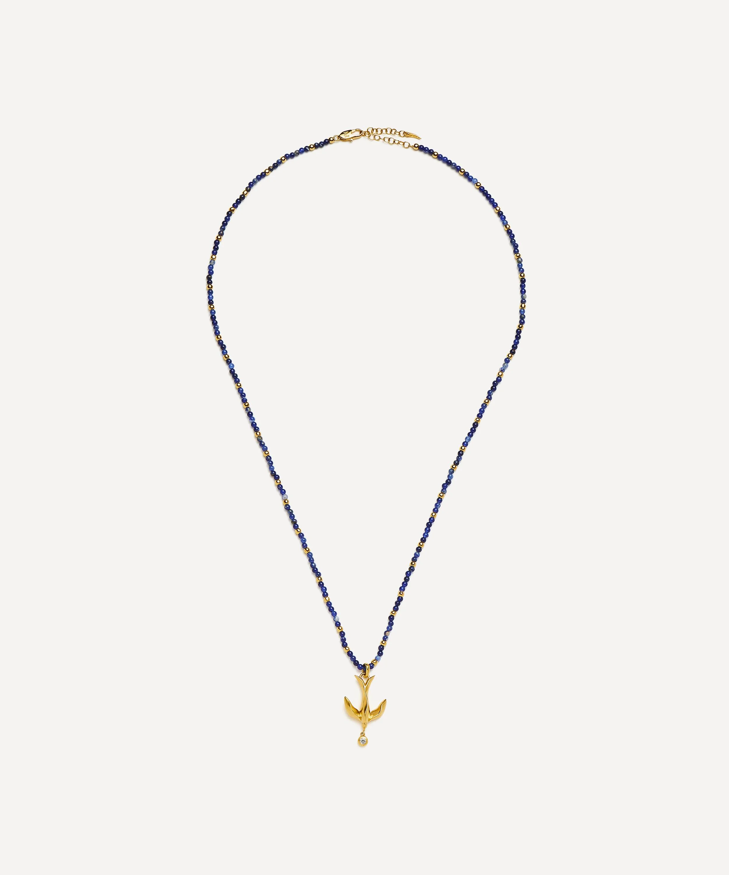 X Harris Reed 18ct Gold-Plated Taking Flight Keepsake Necklace - 1