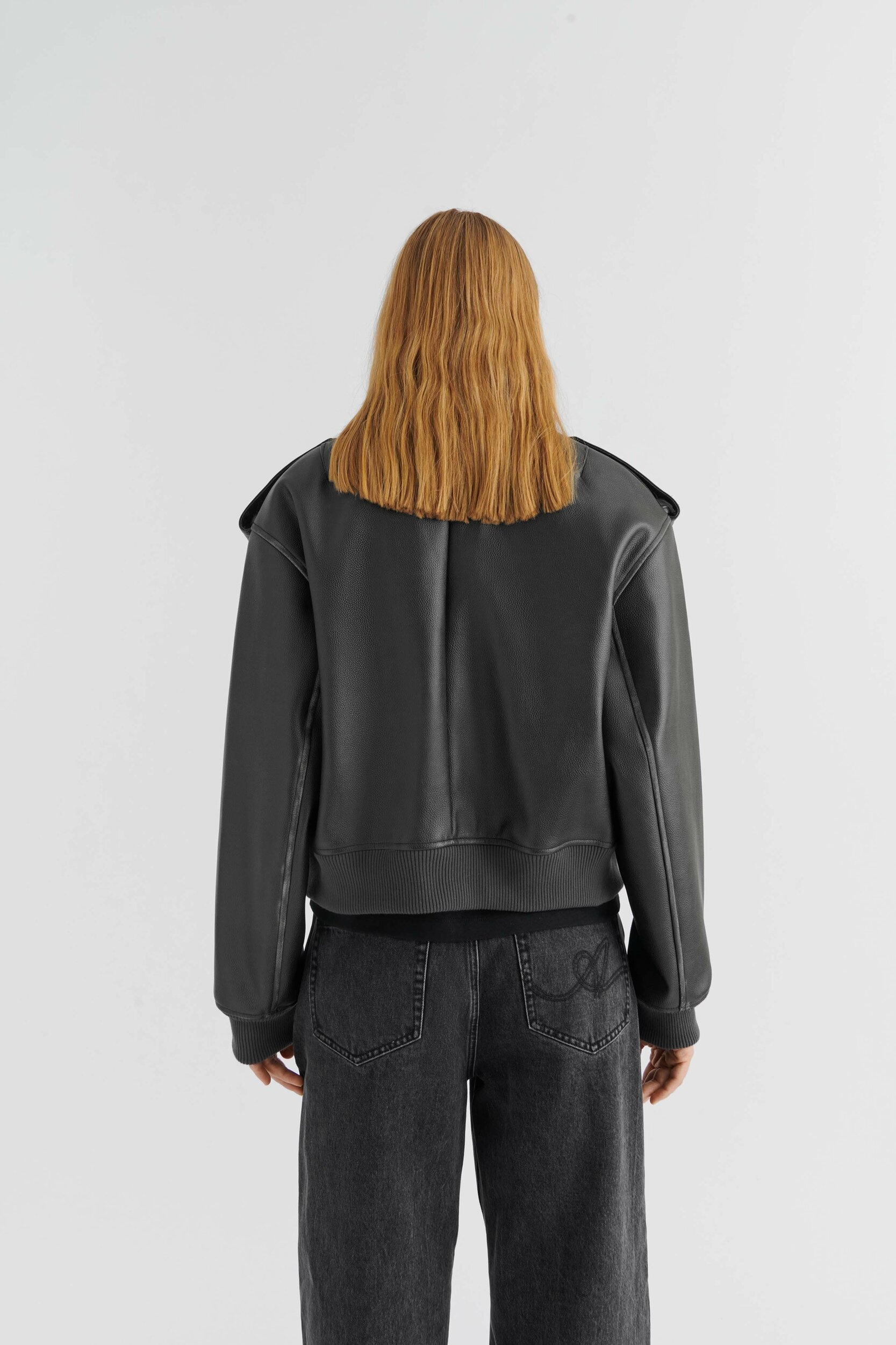 Leighton PU Bomber Jacket - 3
