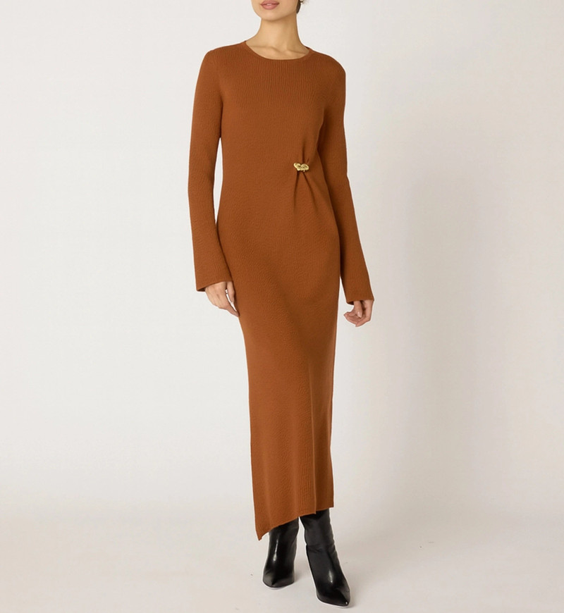 HJARTA MIDI DRESS | CLAY 1