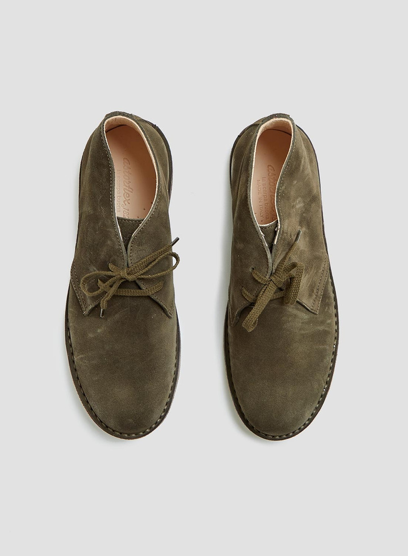Nigel Cabourn Astorflex Greenflex Suede Chukka Boot in Foresta outlook