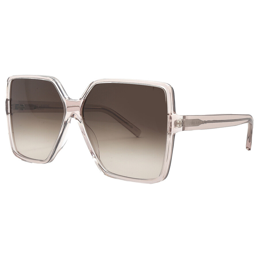 Saint Laurent Brown Gradient Square Ladies Sunglasses SL 232 BETTY-005 63 - 3