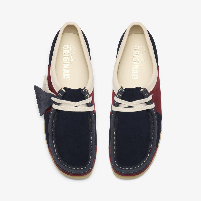 Wallabee Navy Stripe 6