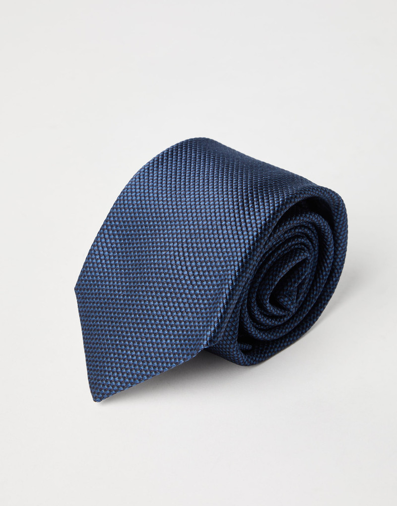 Brunello Cucinelli Textured silk twill tie outlook