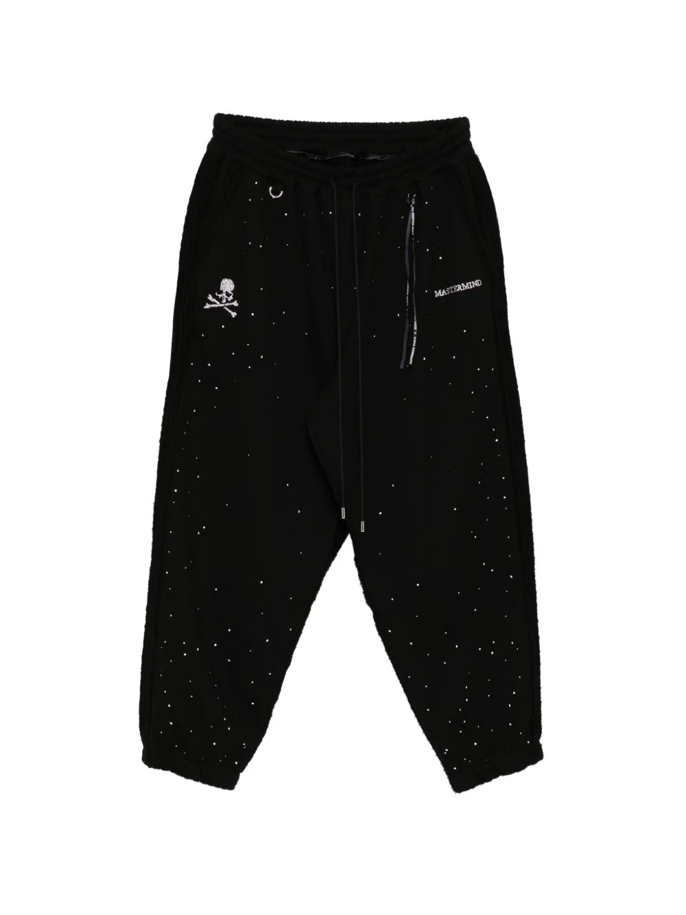 logo crystal-embellished track pants - 1