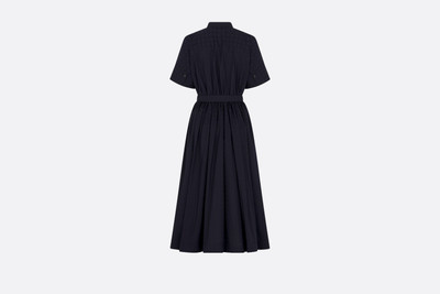 Dior Mid-Length Belted Macrocannage Dress outlook