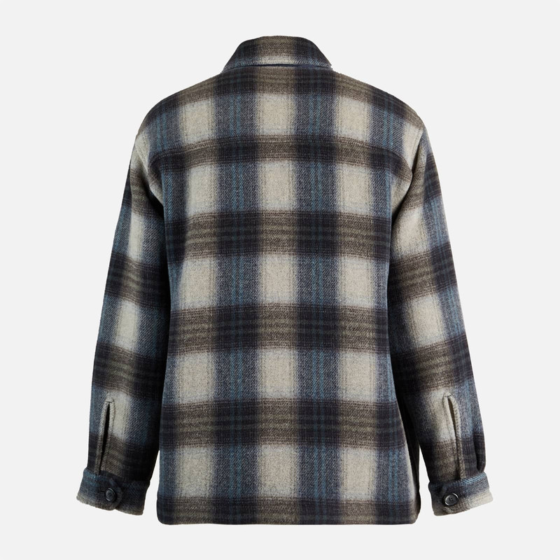 Shirt Jacket Grey Blue 2