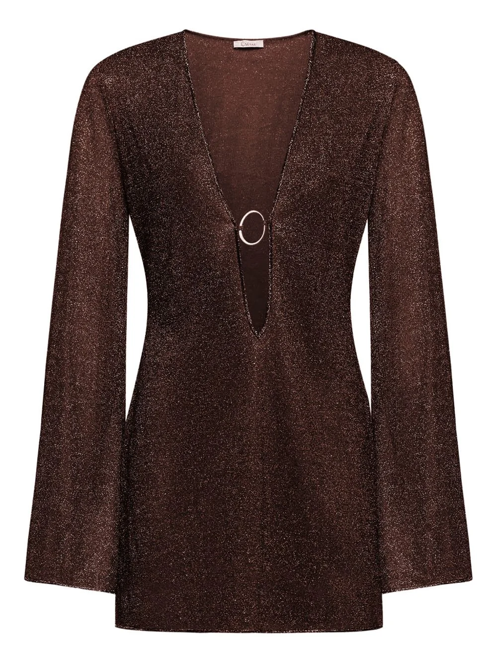 Lumière V-neck mini dress - 1