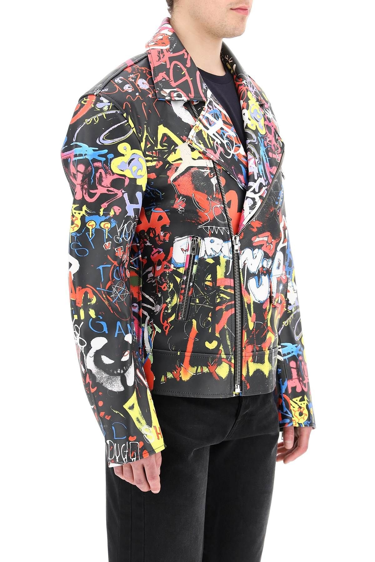 GRAFFITI BIKER JACKET - 3