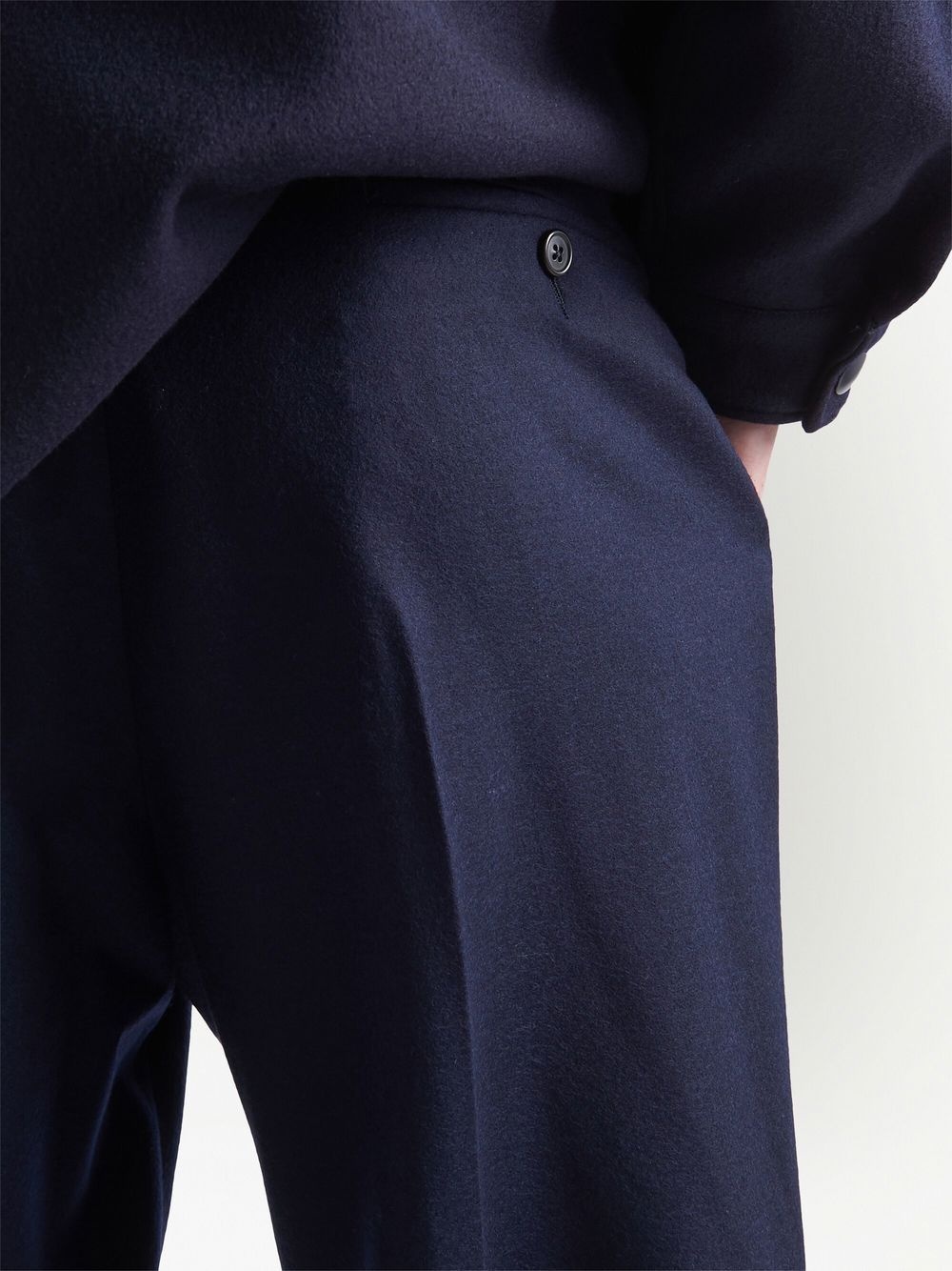 tapered wool trousers - 6