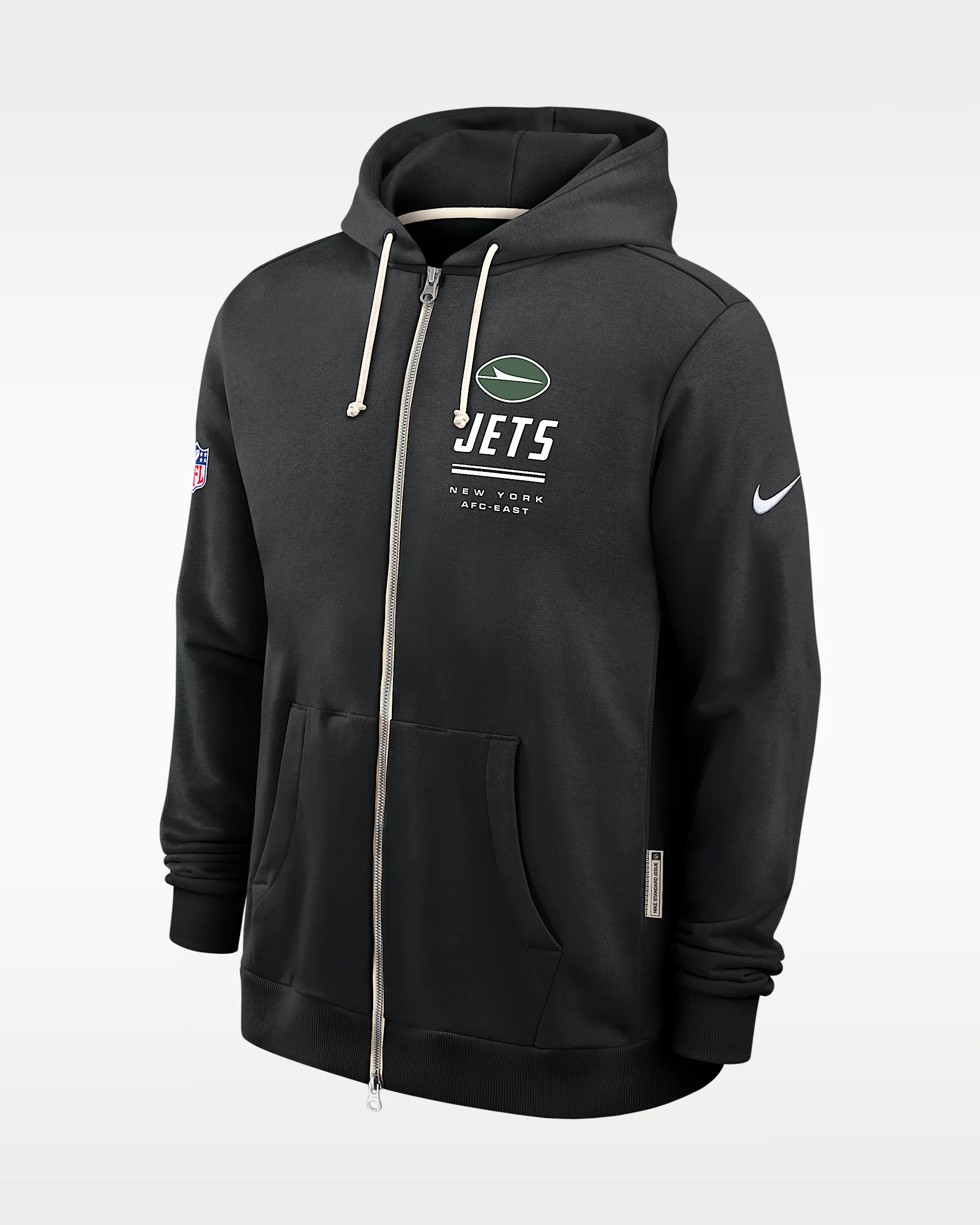 New York Jets Sideline Standard Issue Men's Nike Dri-FIT NFL Full-Zip Hoodie - 1