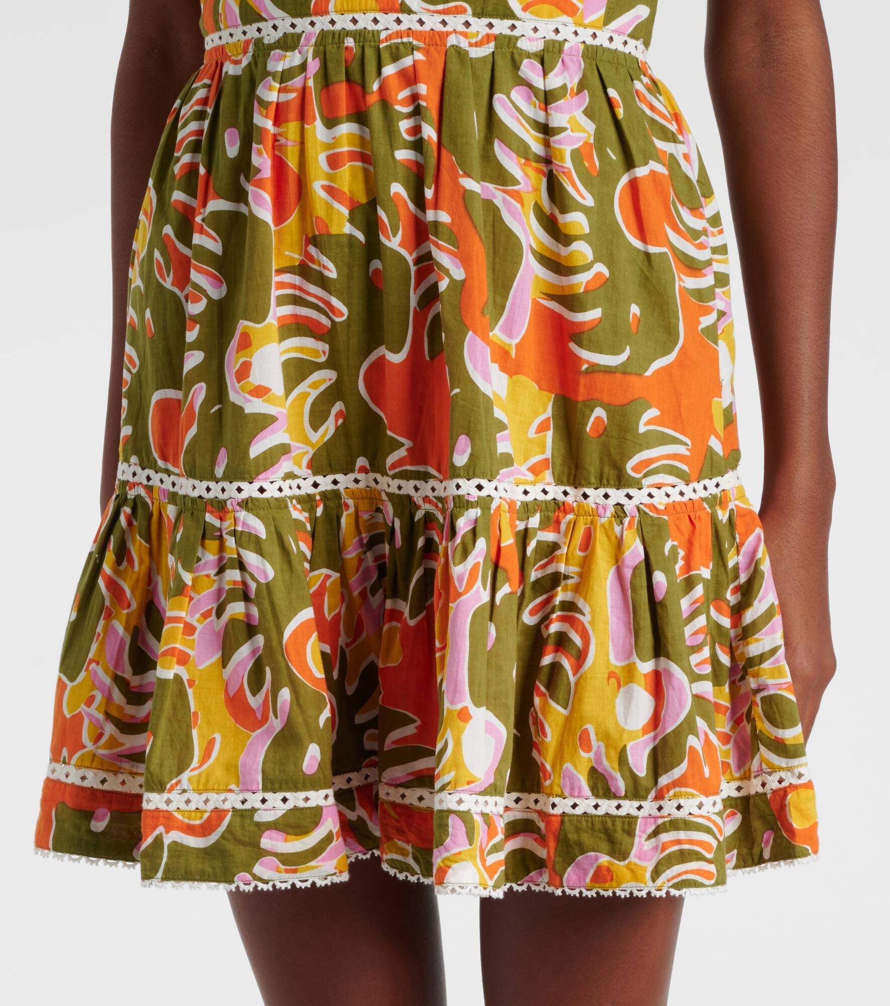 Cara printed cotton minidress - 5