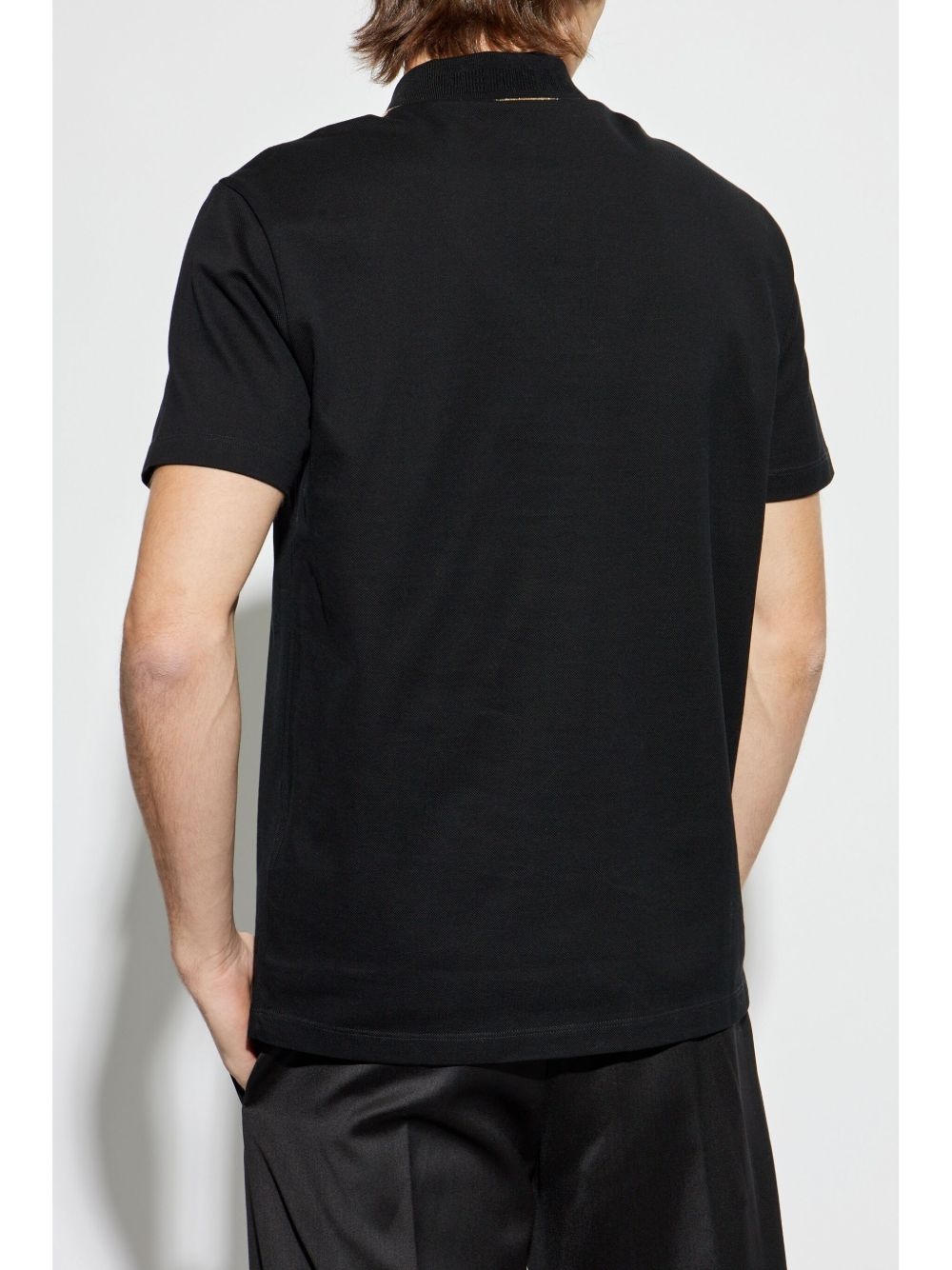 stripe-detail polo shirt - 4