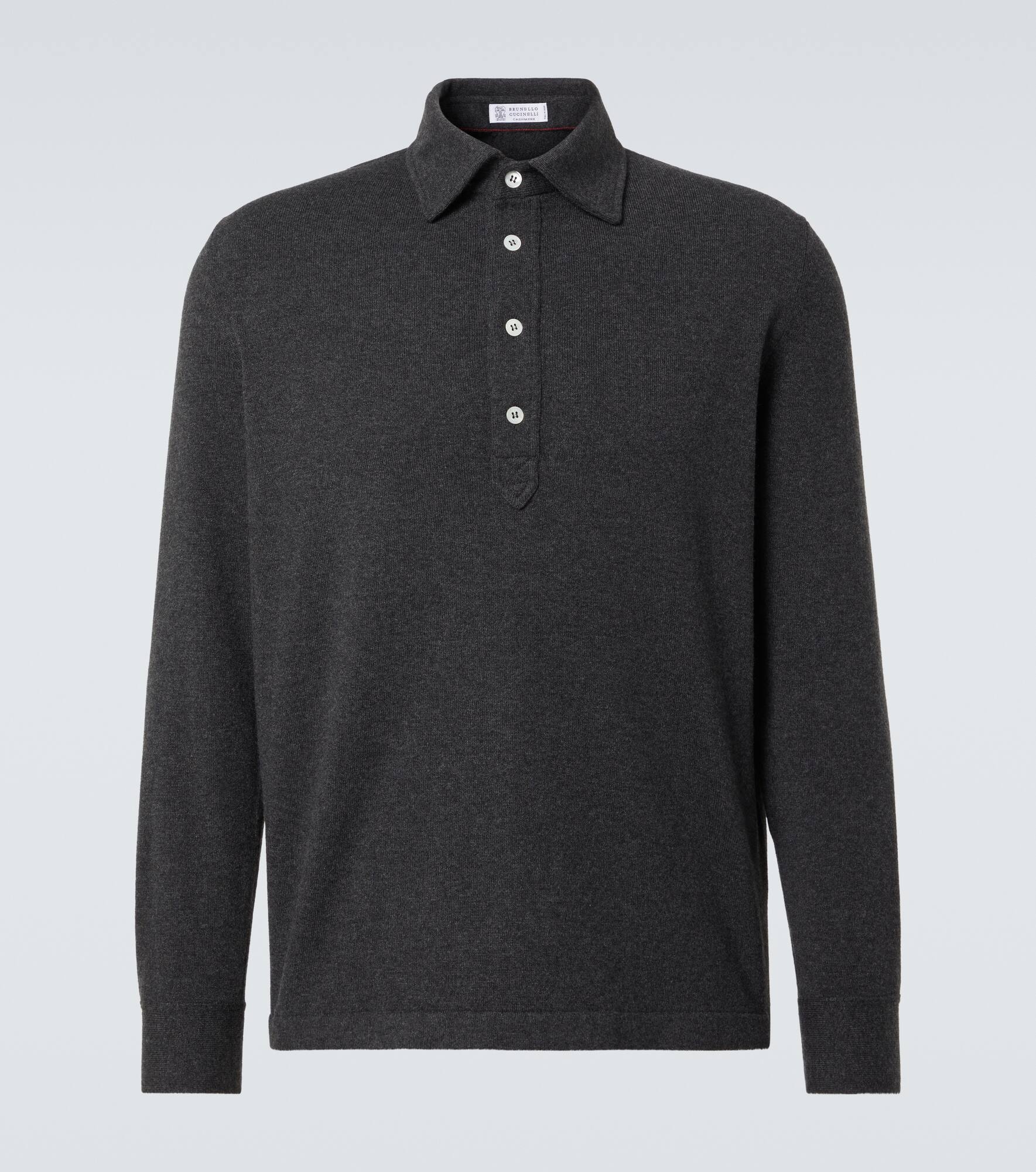 Cashmere polo sweater - 1