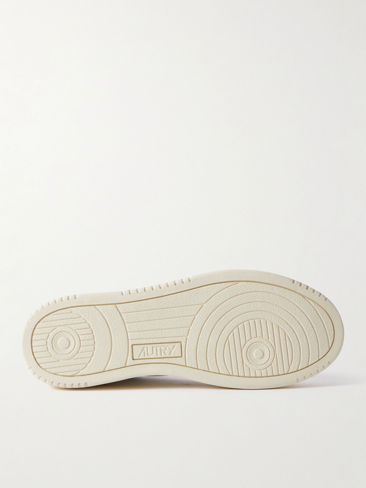 Medalist Two-Tone Suede-Trimmed Leather Sneakers White - 7