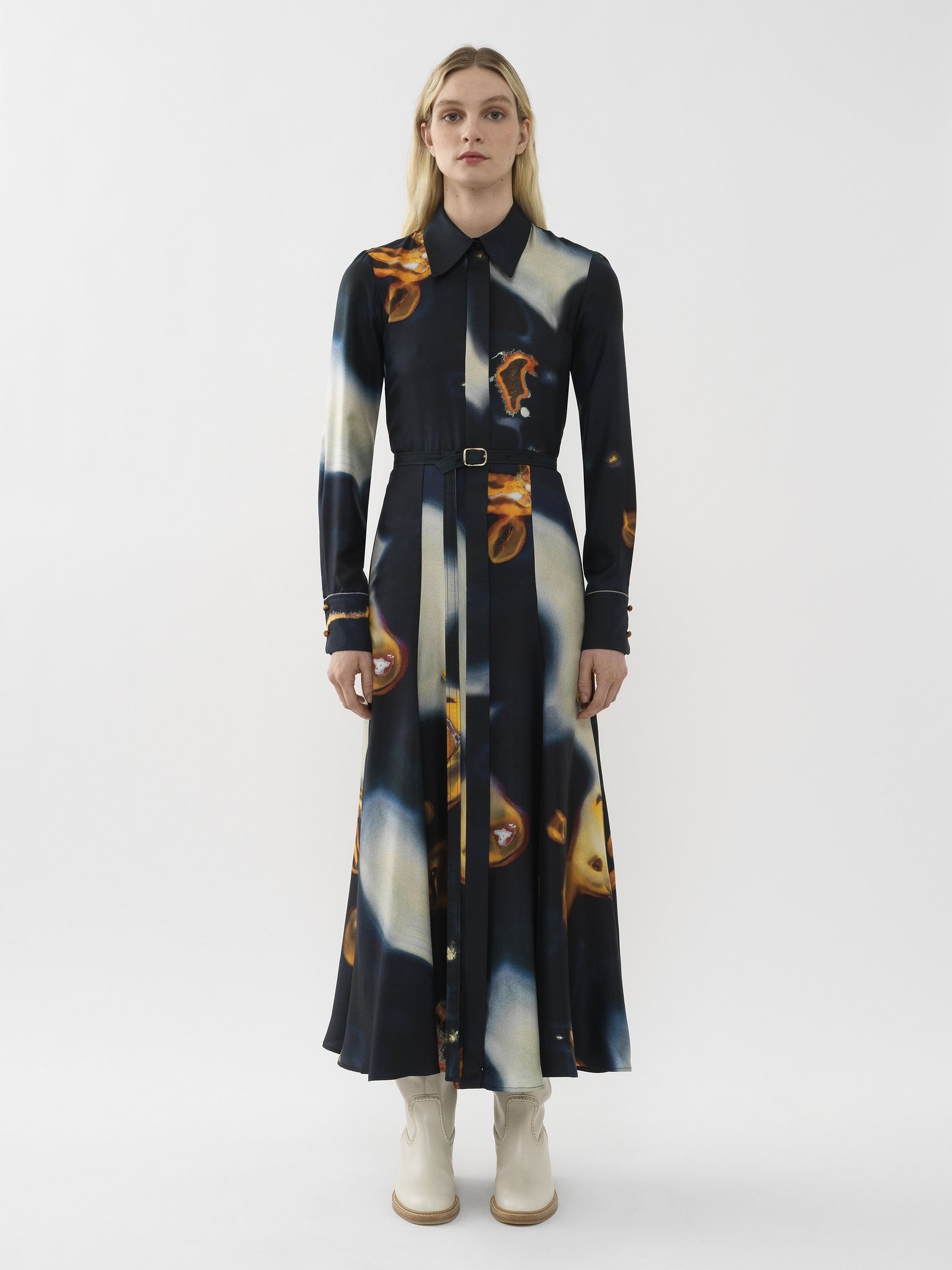 PRINTED SHIRT DRESS - 2
