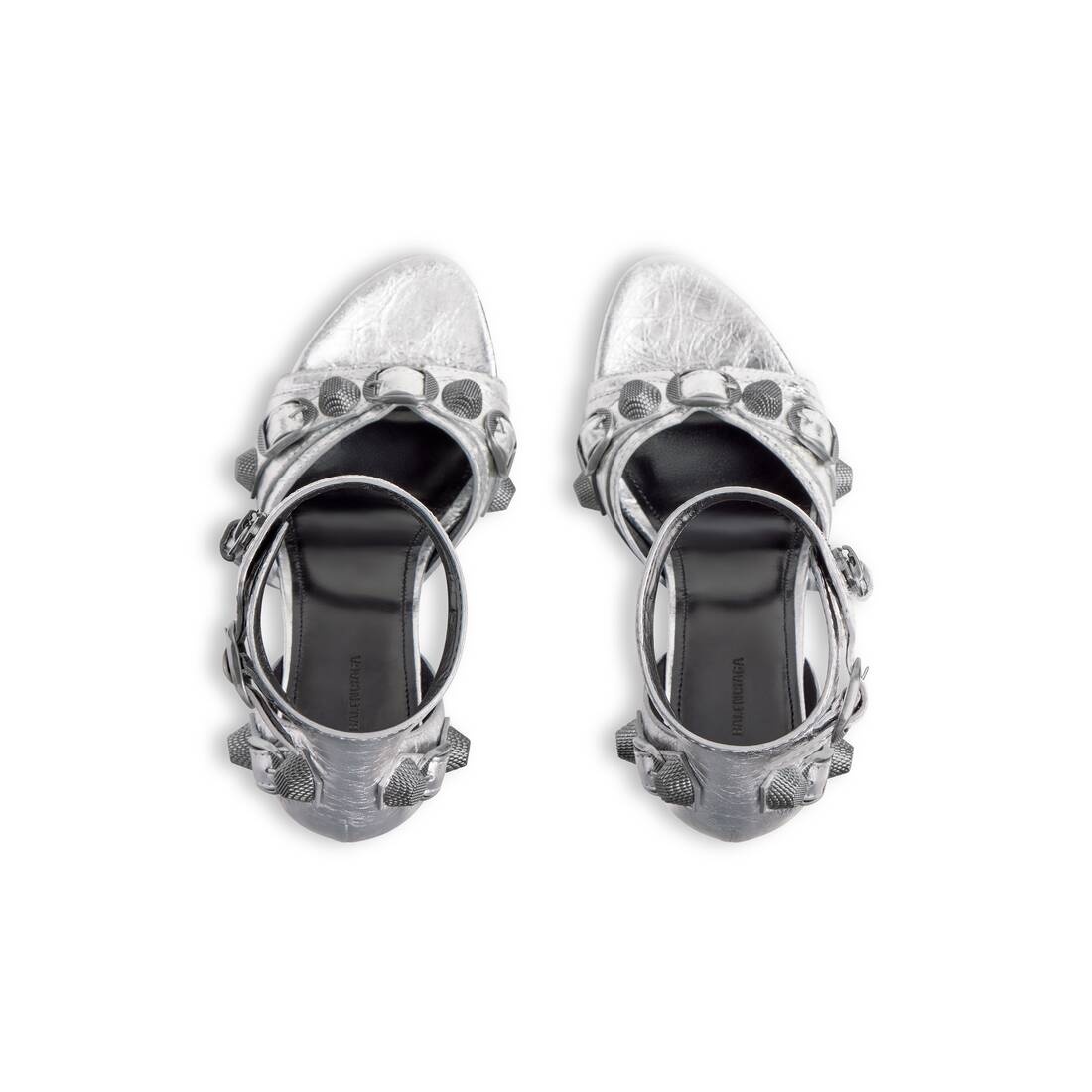 Women's Cagole 110mm Sandal Metallized in Silver - 6